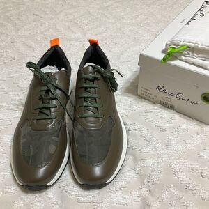 Robert Graham Picabia Sneakers, Olive. Size 12. NIB